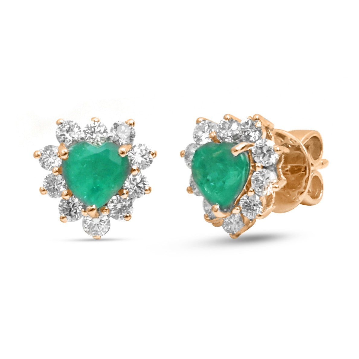 JPERG-4685/13293 Emerald Diamond Earring | 18K