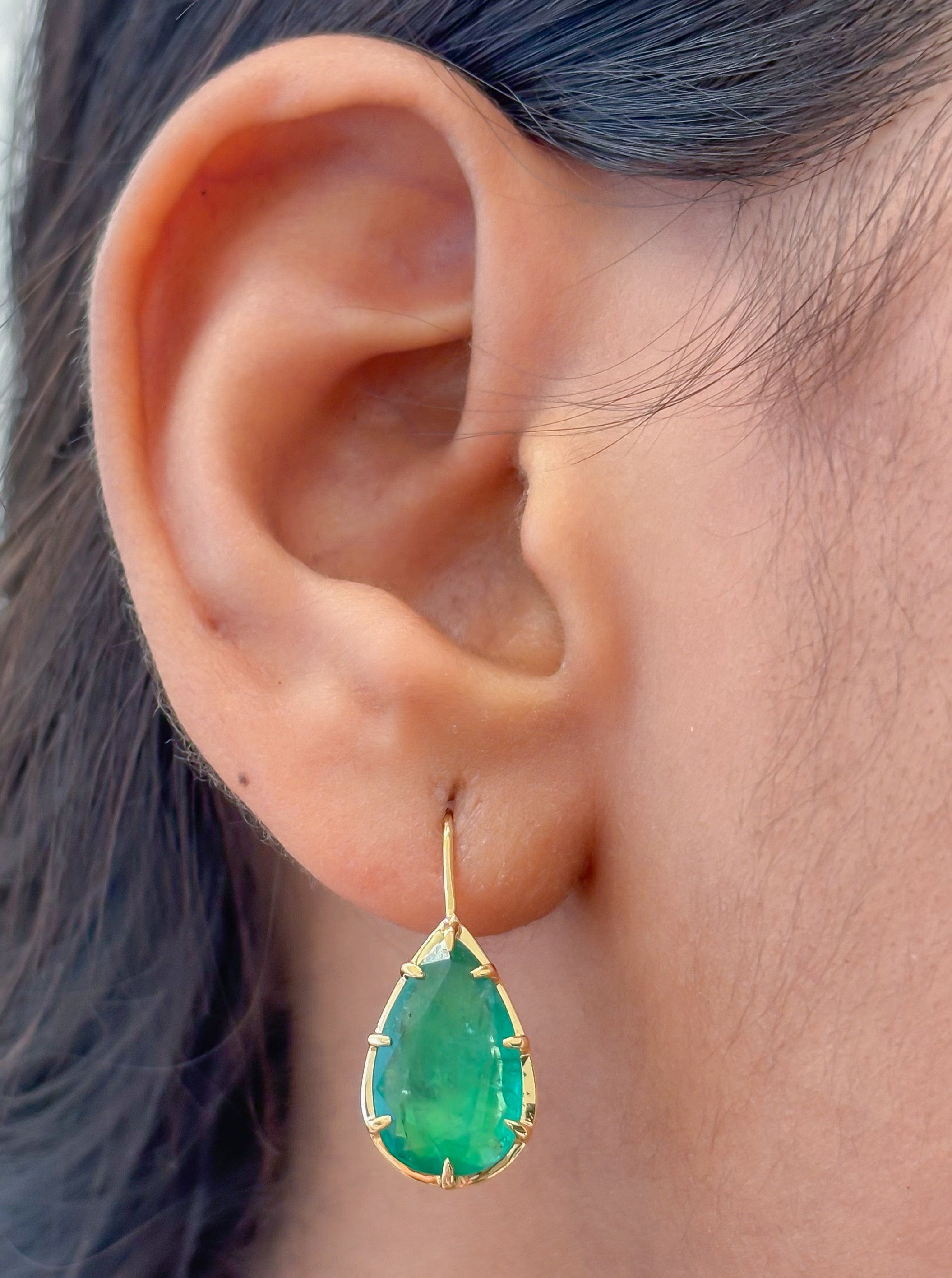 JPERG-4830/13783 Emerald Earring | 18K