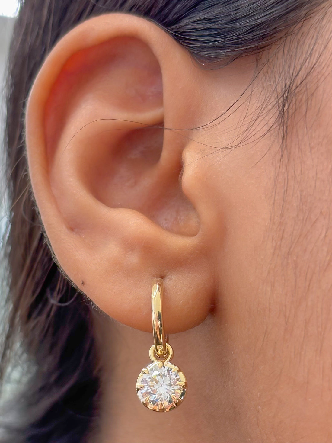 JPERG-4846/13844 Lab Grown Diamond Earring | 14K