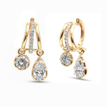 JPERG-4873/14019 Lab Grown Diamond Earring | 14K