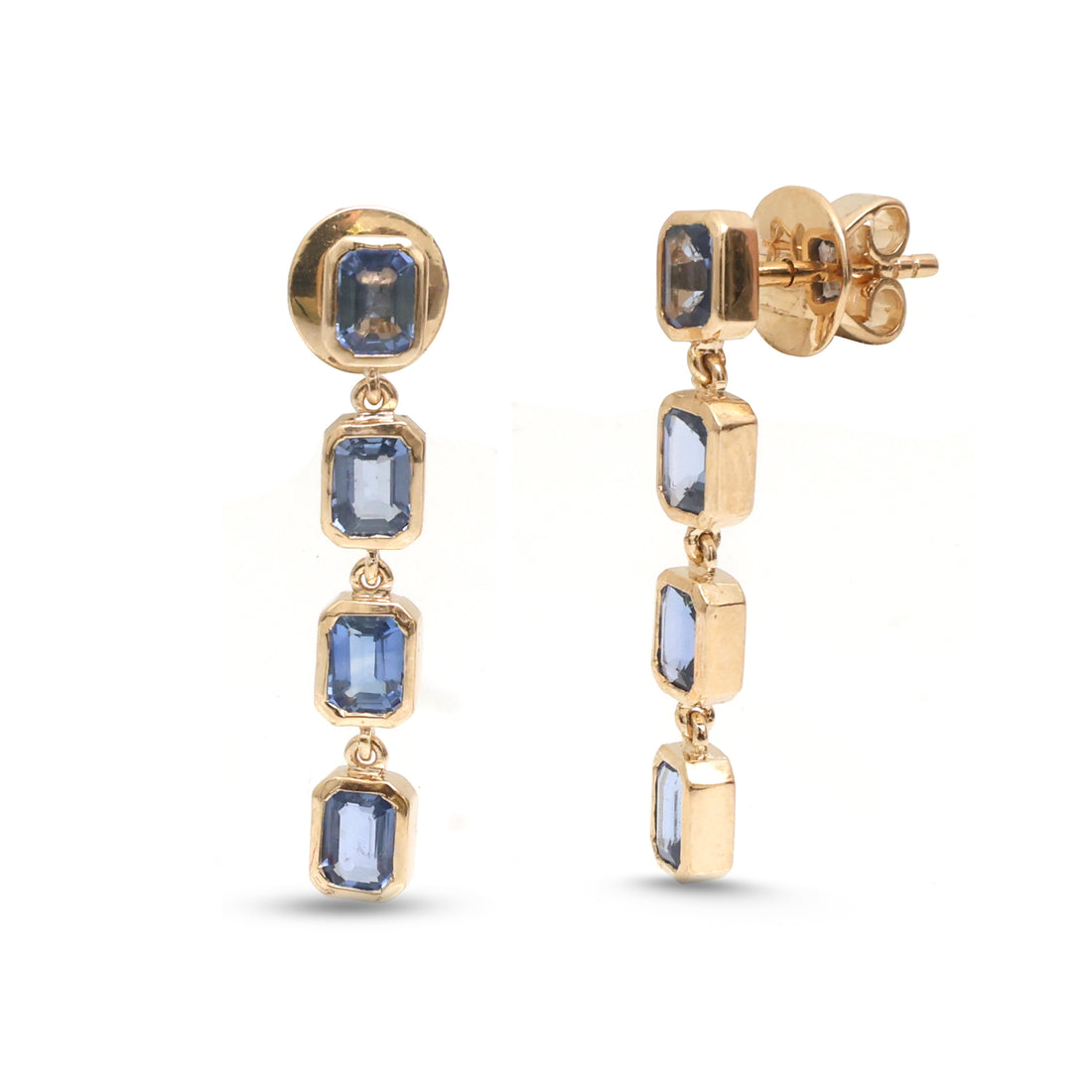 JPERG-4893/14075 Blue Sapphire Earring | 18K