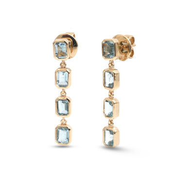JPERG-4908/14293 Aquamarine Earring | 14K