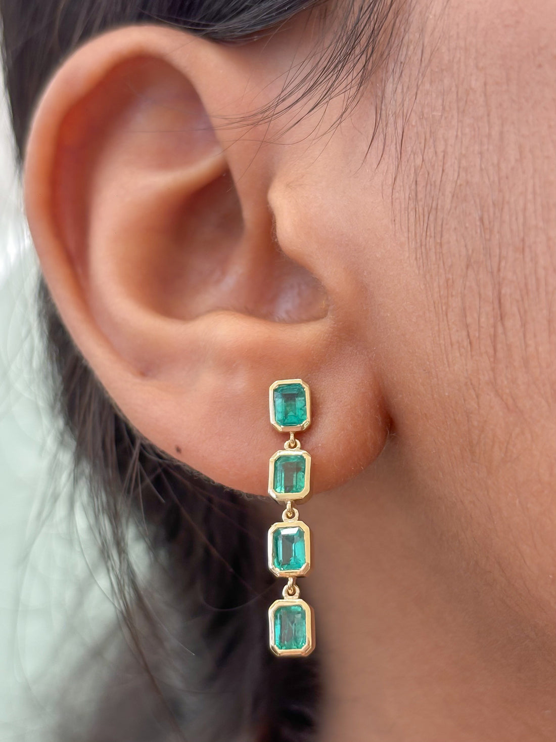 JPERG-4909/14294 Emerald Earring | 14K