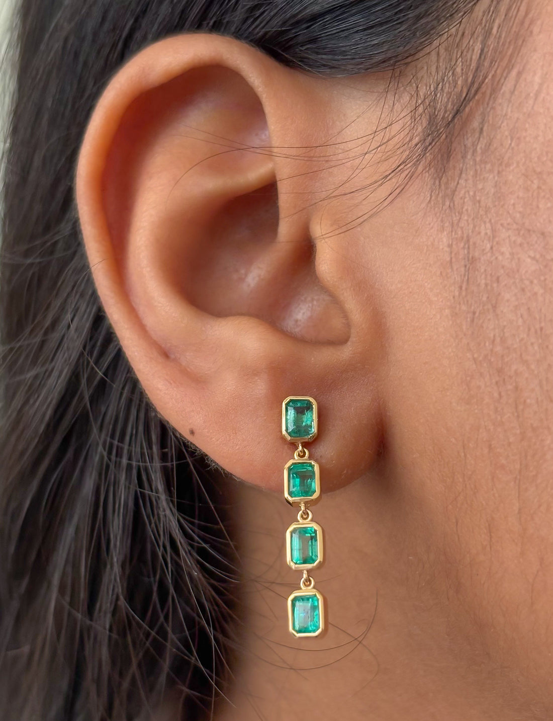 JPERG-4974/14698 Emerald Earring | 18K