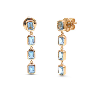 JPERG-4975/14699 Aquamarine Earring | 14K