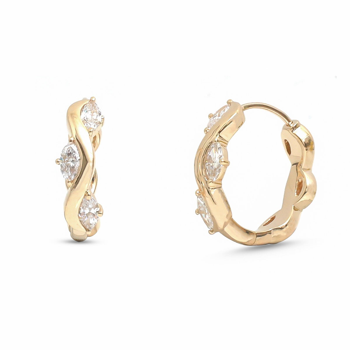 JPERG-4984/14834 Lab Grown Diamond Earring | 14K