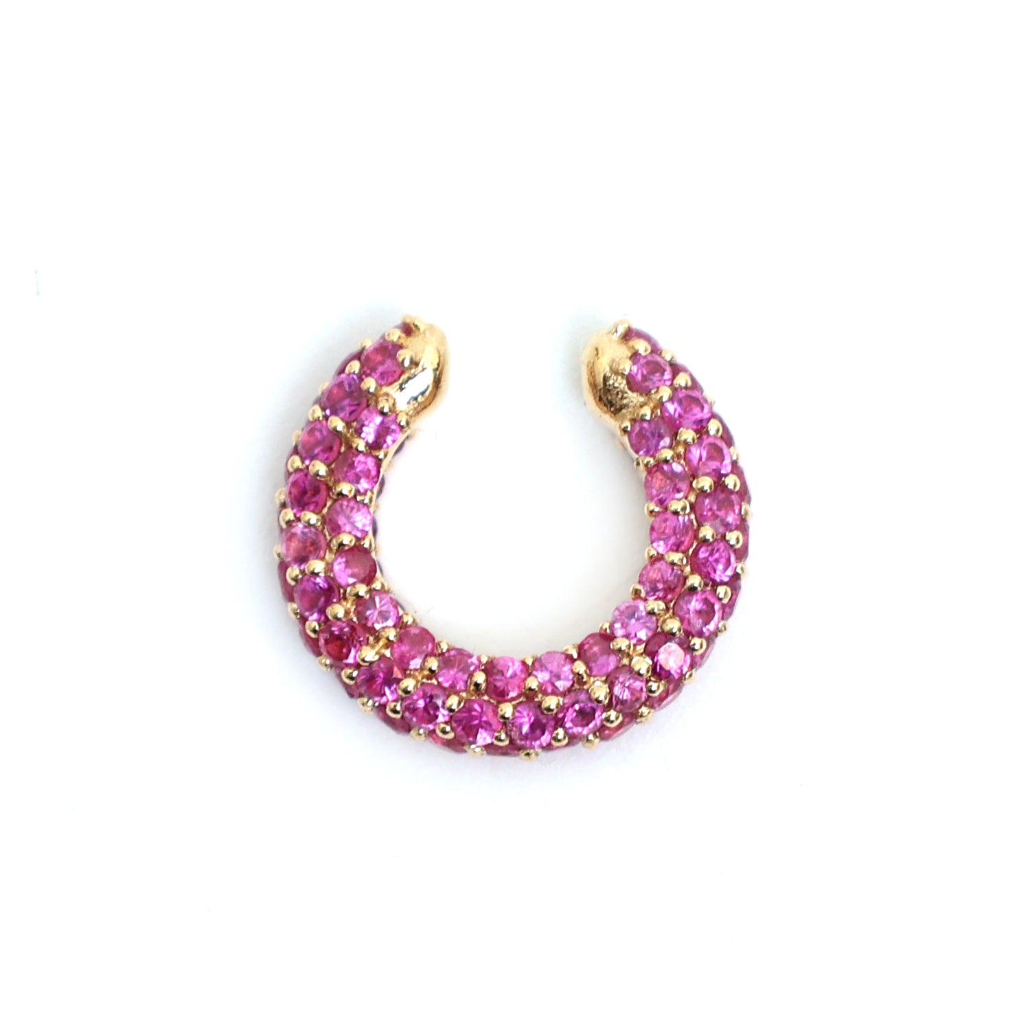 JPERG-536/2934 Pink Sapphire Cuff  Earring | 18K