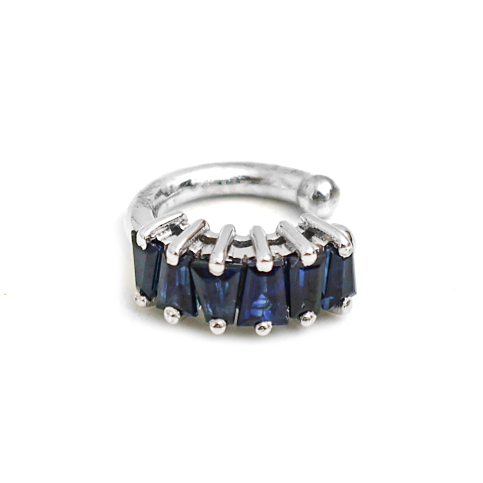 JPERG-658/3657 Blue Sapphire Cuff  Earring | 14K