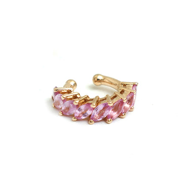 JPERG-663/3662 Pink Sapphire Cuff  Earring | 14K