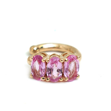 JPERG-670/3669 Pink Sapphire Cuff  Earring | 14K