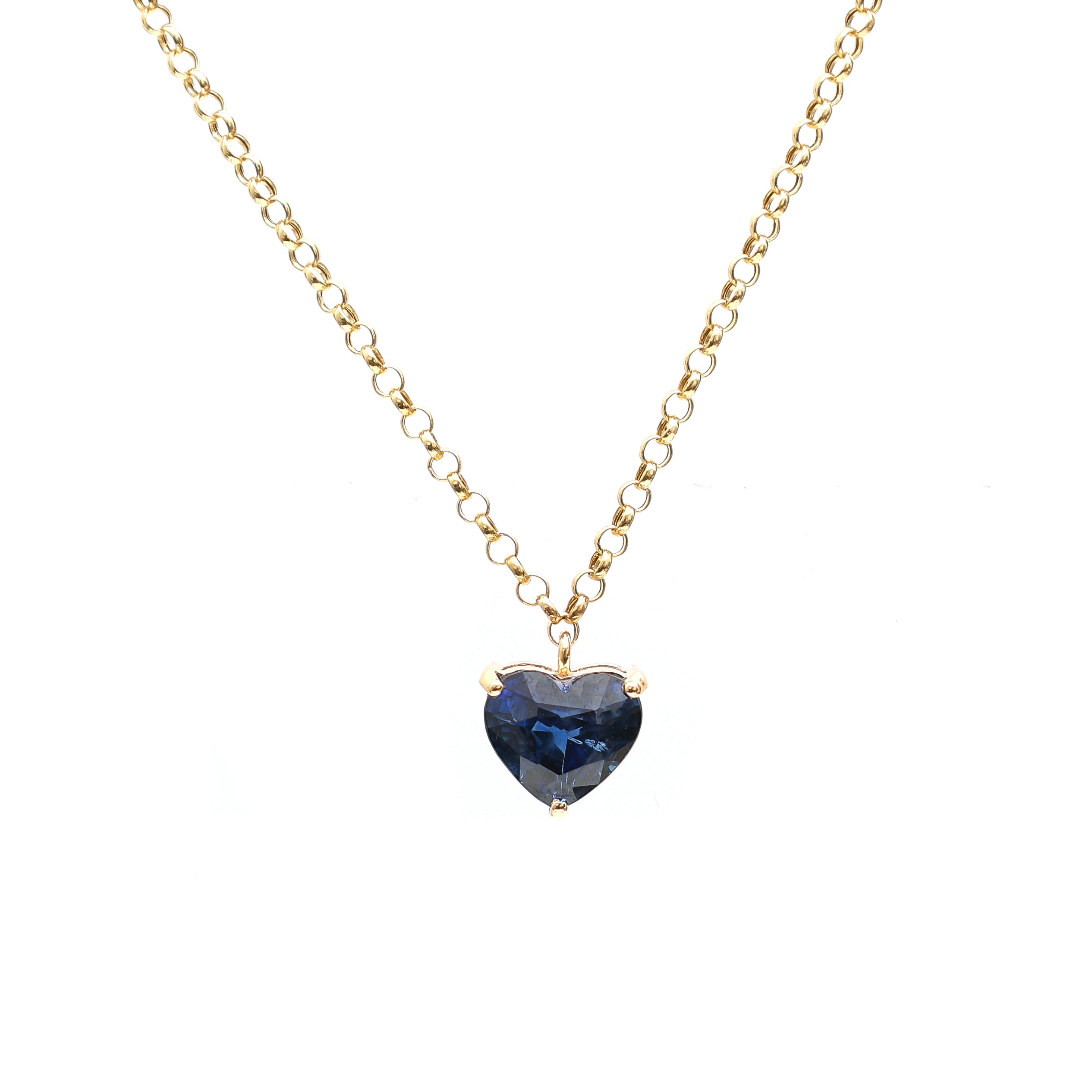 JPNC-155/2247 Blue Sapphire Necklace | 18K