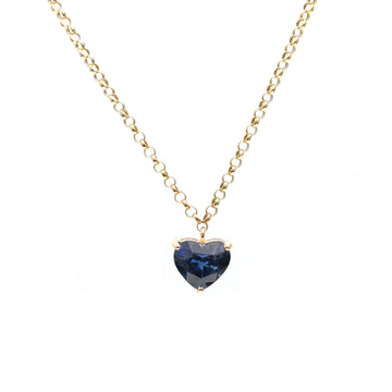 JPNC-155/2247 Blue Sapphire Necklace | 18K