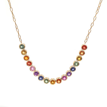 JPNC-237/2990 Rainbow Necklace | 14K