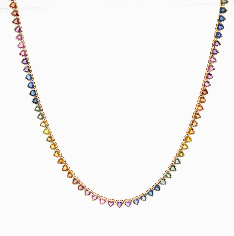 JPNC-250/3336 Rainbow Necklace | 14K