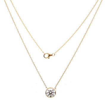 JPNC-288/4003 Lab Grown Diamond Round Chain  Necklace | 14K