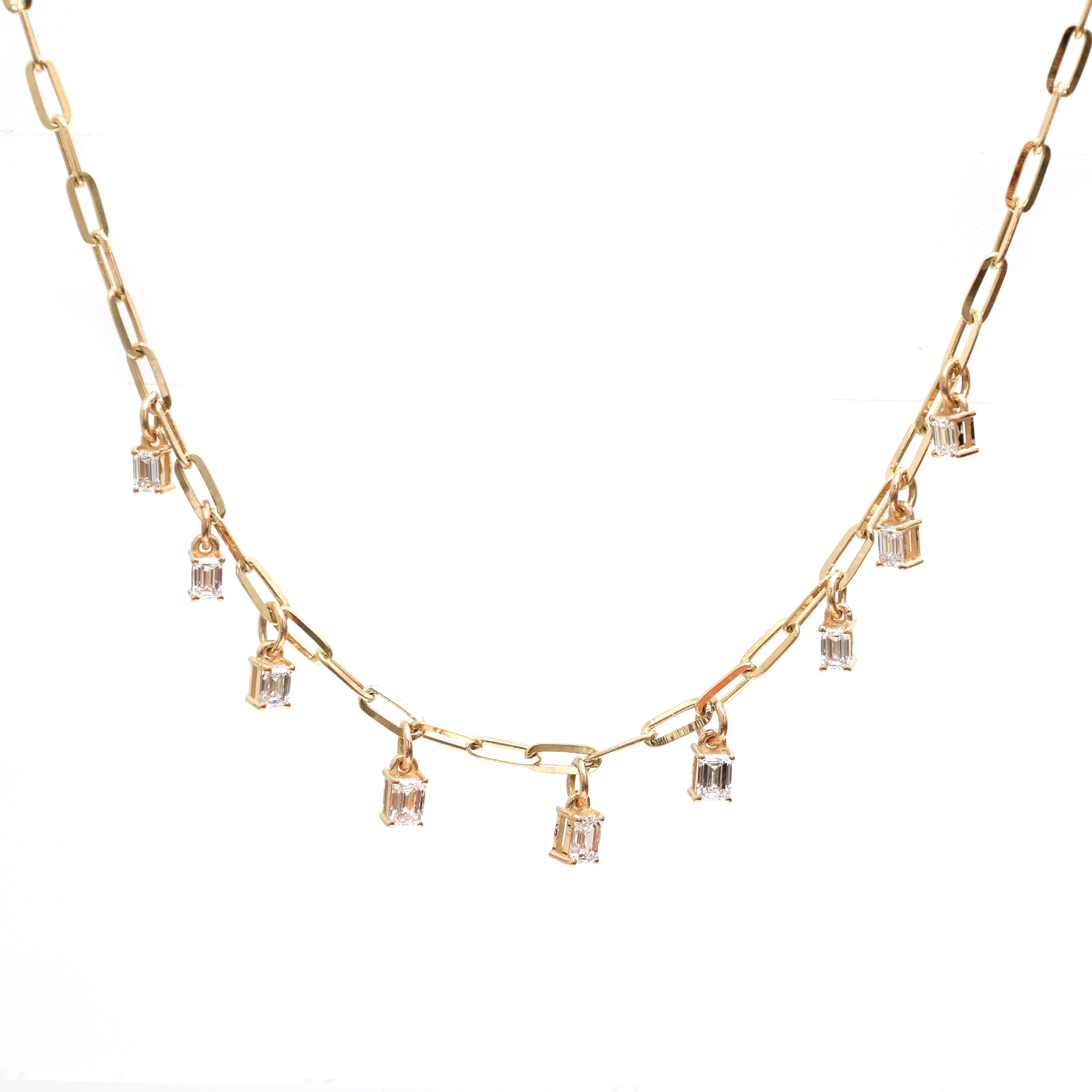 JPNC-402/5009 Lab Grown Diamond Octagon Necklace | 14K