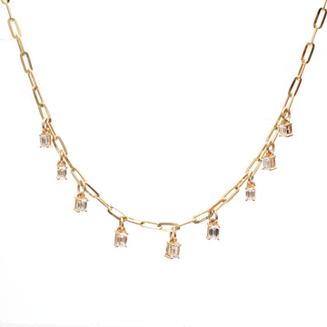 JPNC-402/5009 Lab Grown Diamond Octagon Necklace | 14K