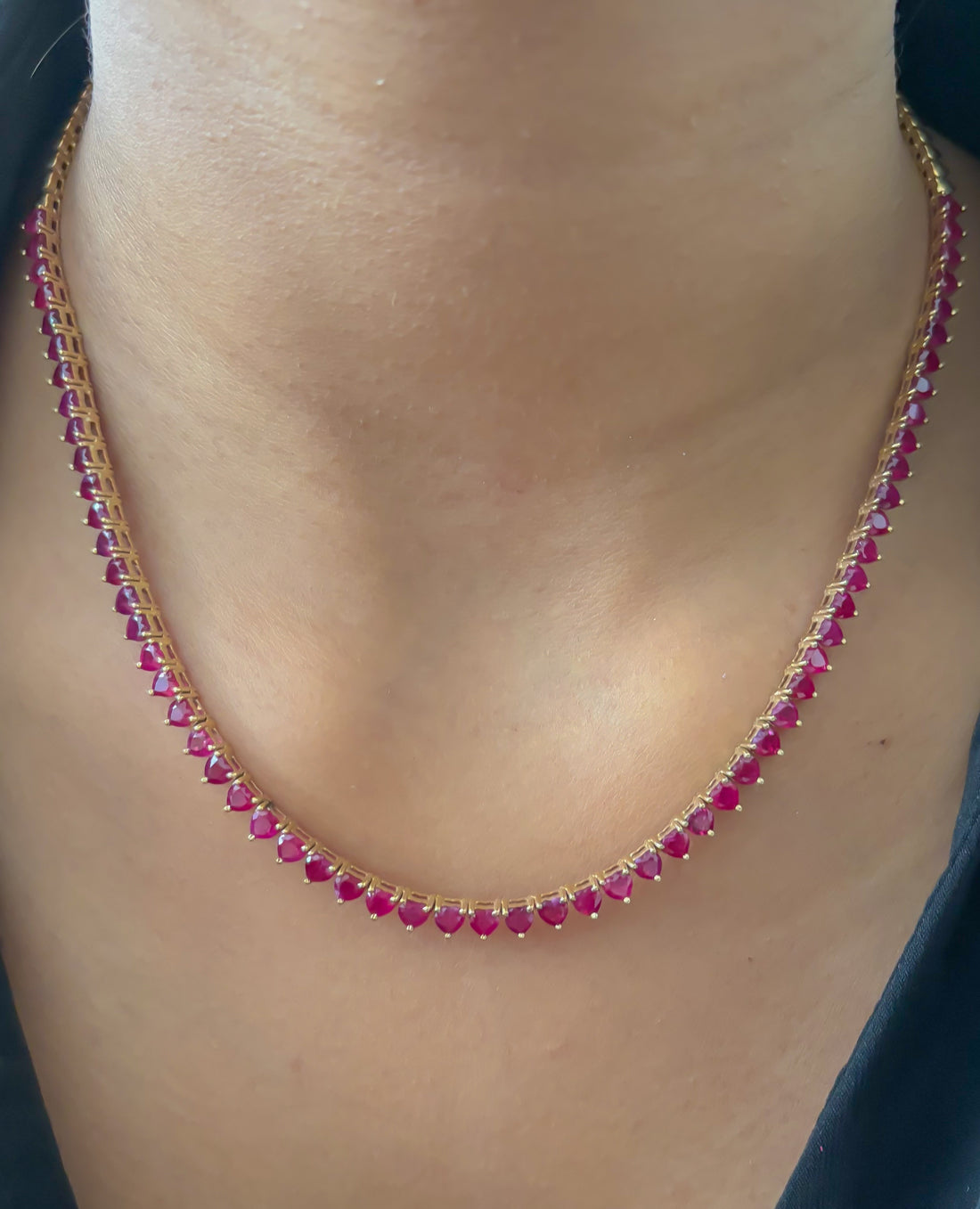 JPNC-408/5078 Ruby Heart Necklace | 14K