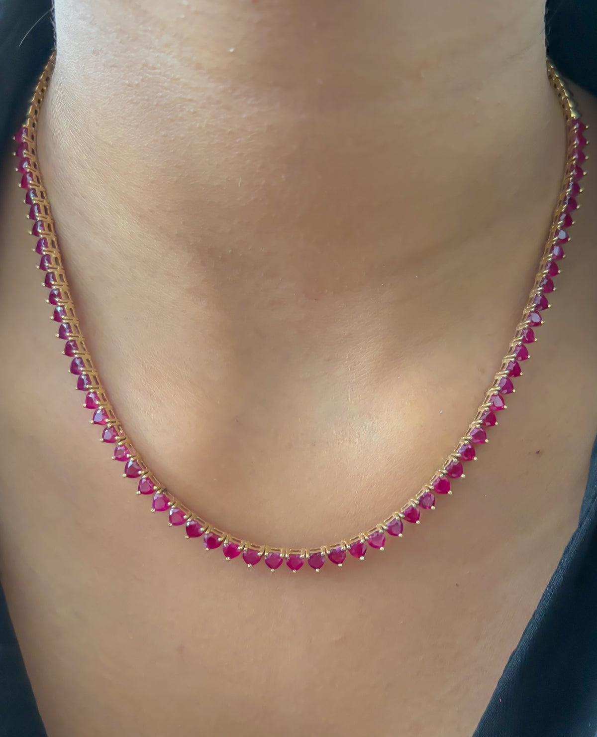 JPNC-408/5078 Ruby Heart Necklace | 14K