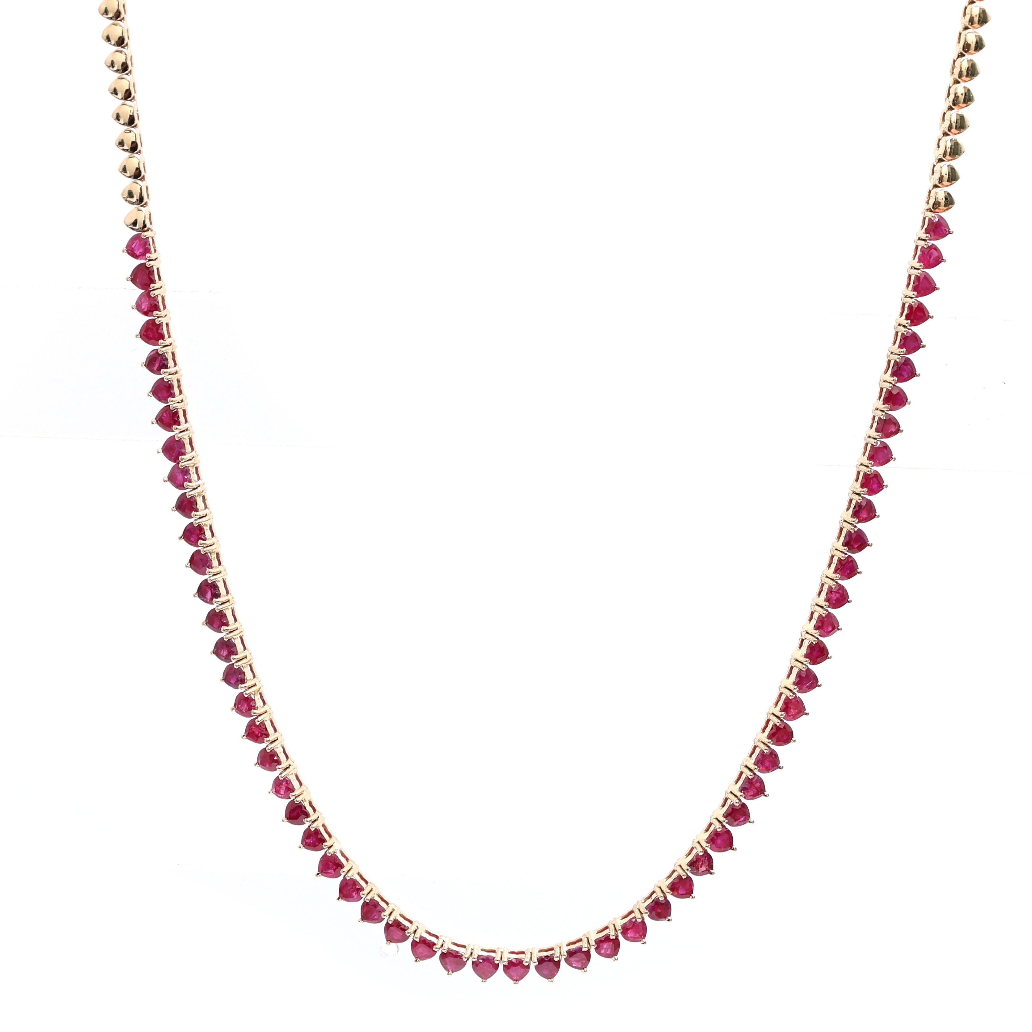 JPNC-408/5078 Ruby Heart Necklace | 14K