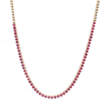 JPNC-408/5078 Ruby Heart Necklace | 14K