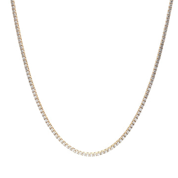 JPNC-468/5819 Diamond Round 2Mm Necklace | 18K