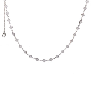 JPNC-640/7920 Diamond Pave Kite Necklace | 18K