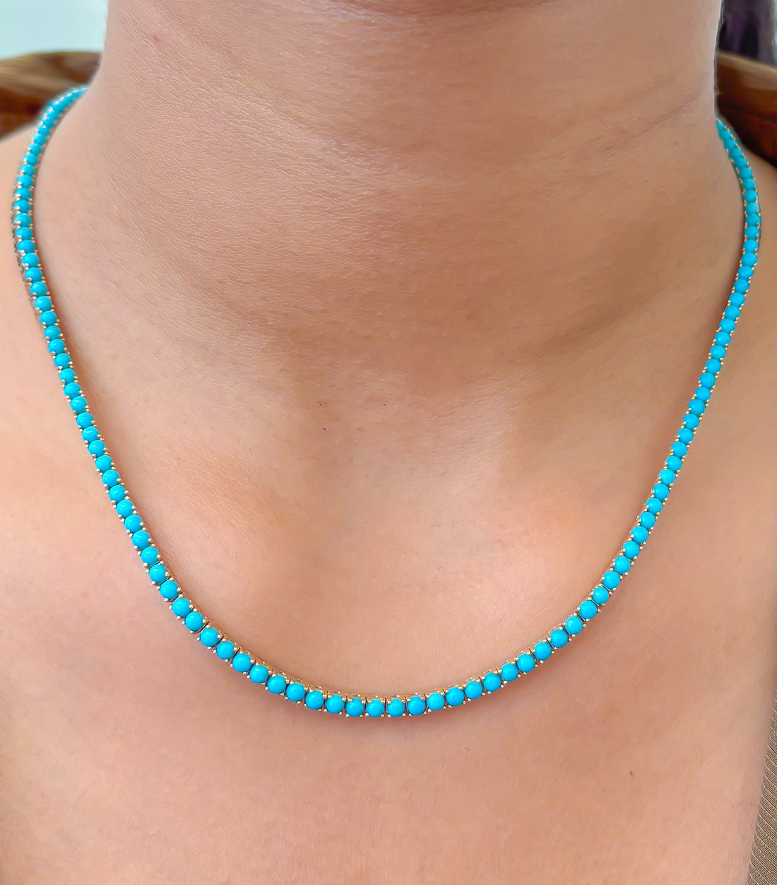 JPNC-722/9900 Turquoise Necklace | 14K