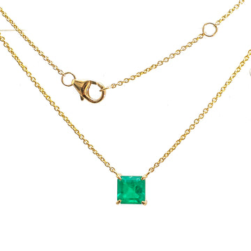 JPNC-751/10088 Colombian Emerald Necklace | 18K