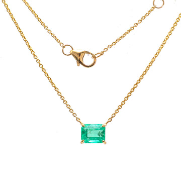 JPNC-755/10092 Colombian Emerald Necklace | 18K