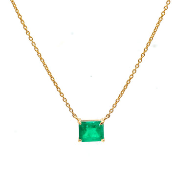 JPNC-760/10171 Colombian Emerald Necklace | 18K