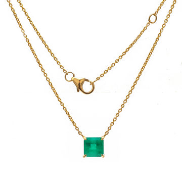 JPNC-761/10172 Colombian Emerald Necklace | 18K