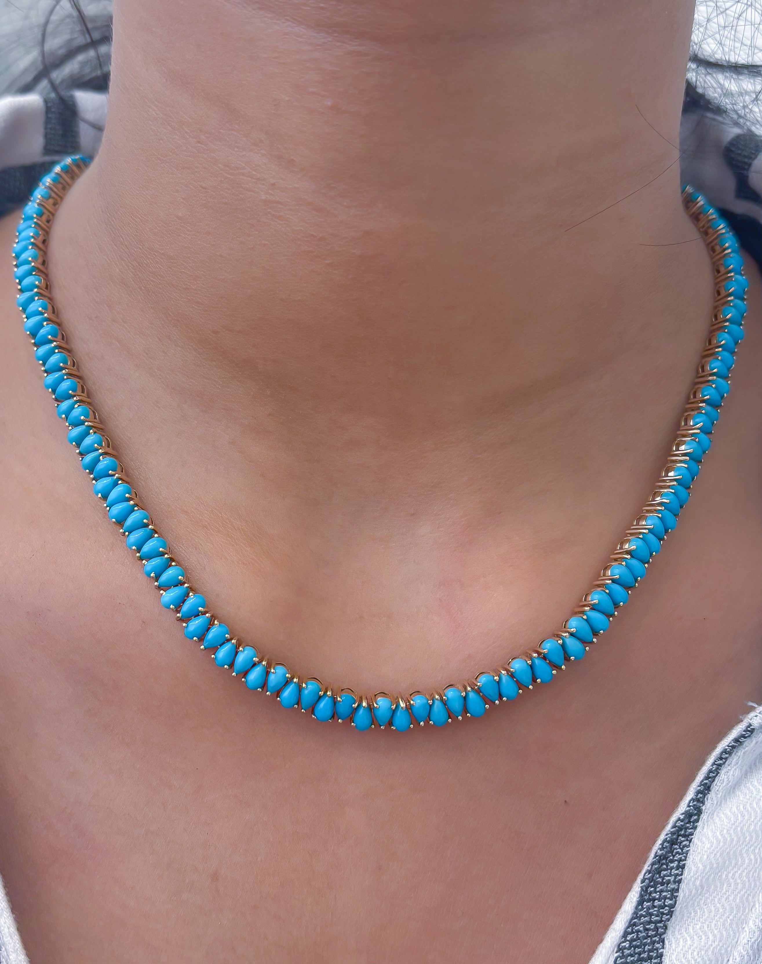 JPNC-778/10465 Turquoise Necklace | 14K