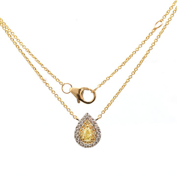 JPNC-801/10934 Yellow Diamond Diamond Necklace | 18K