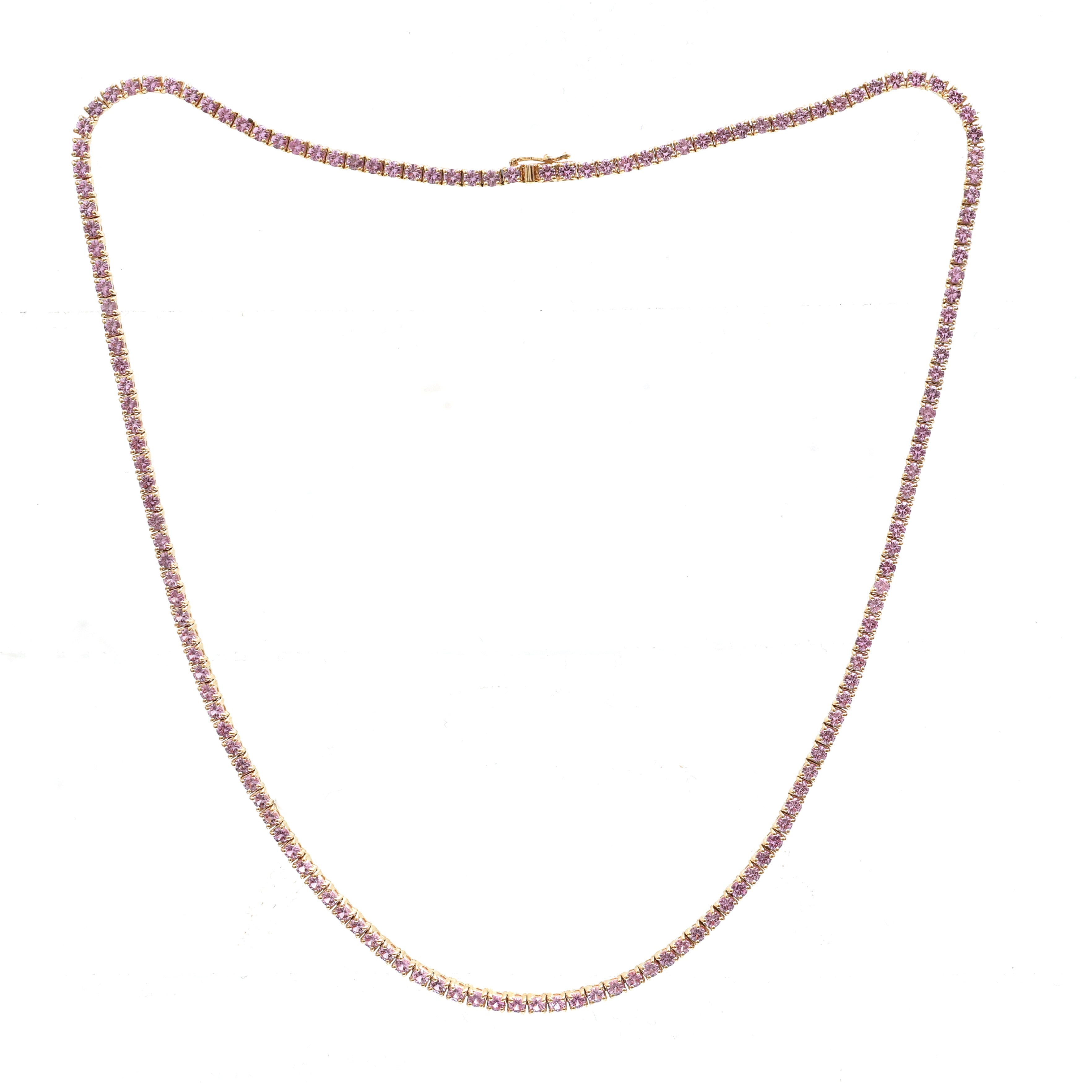 JPNC-818/11399 Pink Sapphire Necklace | 14K