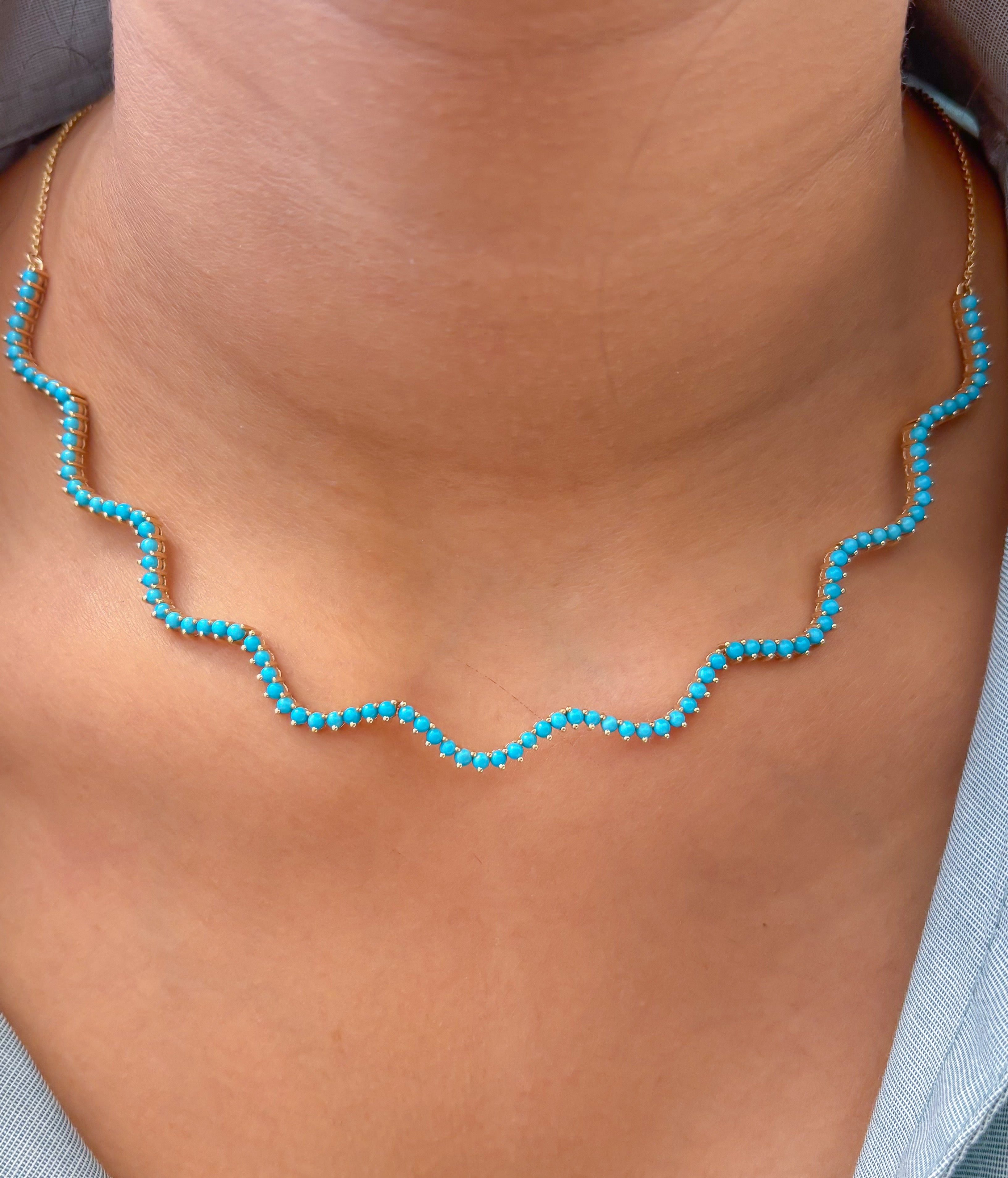JPNC-830/12532 Turquoise Necklace | 14K