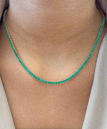 JPNC-855/13763 Emerald Necklace | 14K