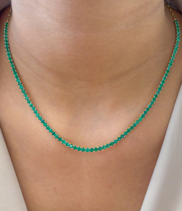 JPNC-857/13765 Emerald Necklace | 14K