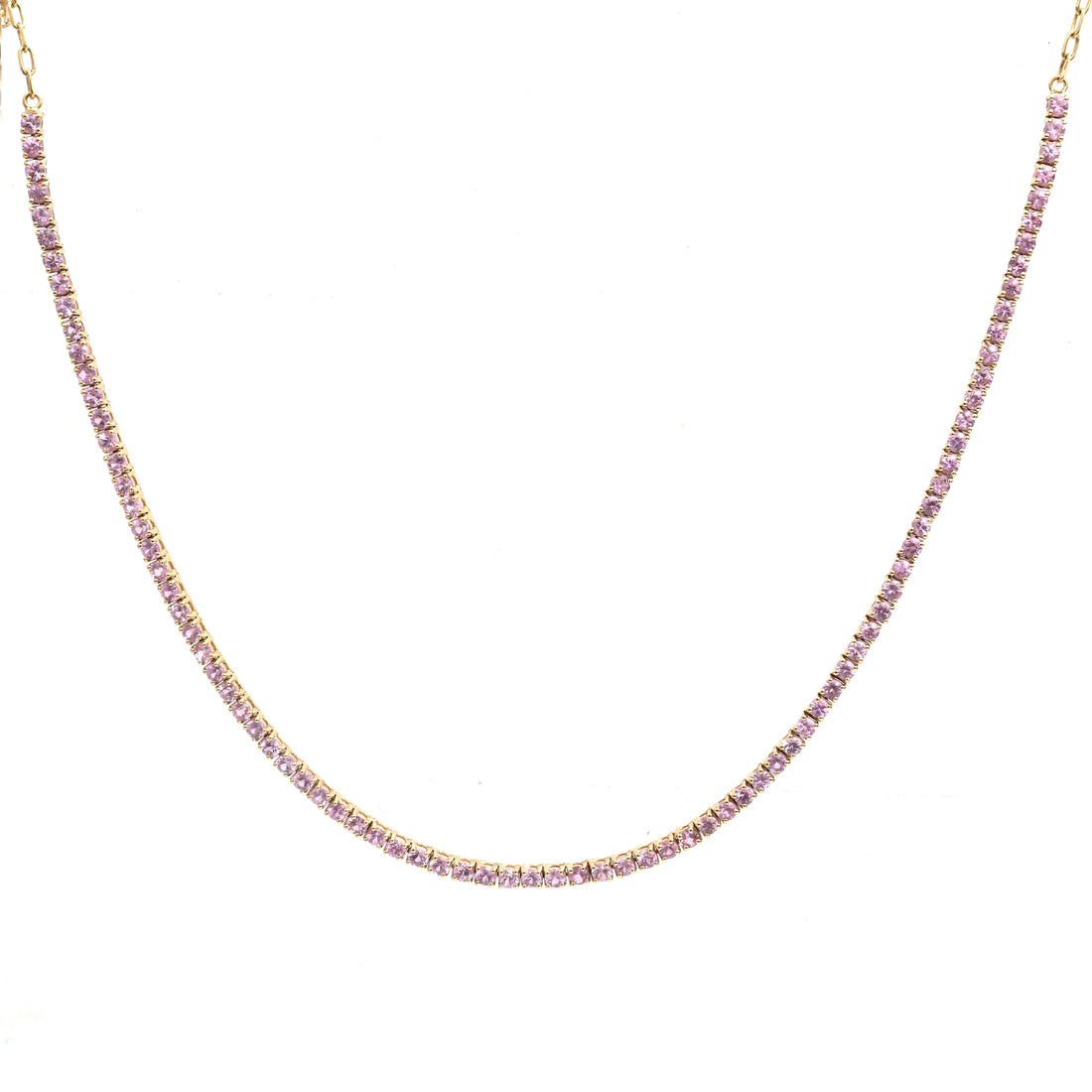 JPNC-864/13772 Pink Sapphire Necklace | 14K