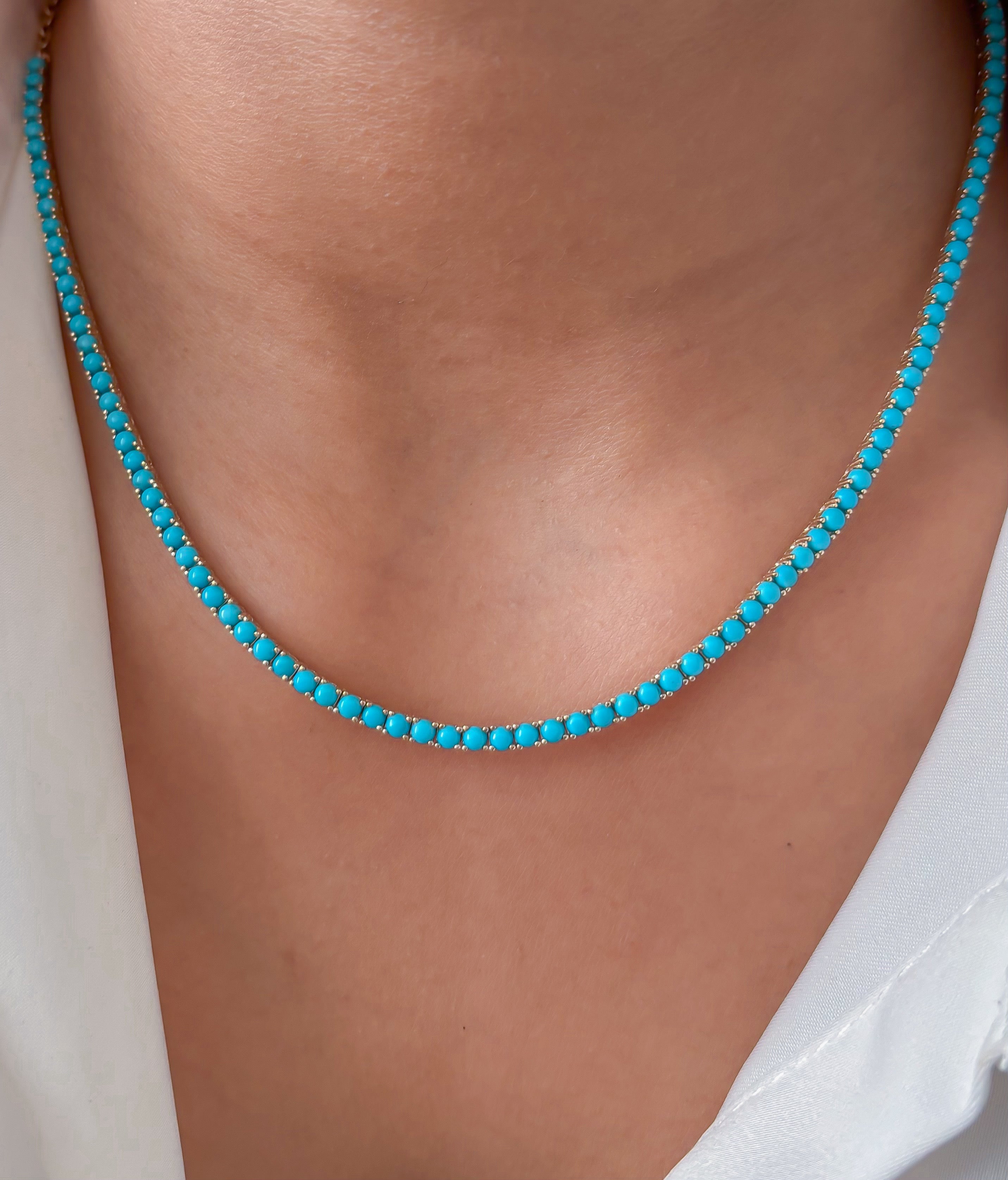 JPNC-868/13802 Turquoise Necklace | 14K