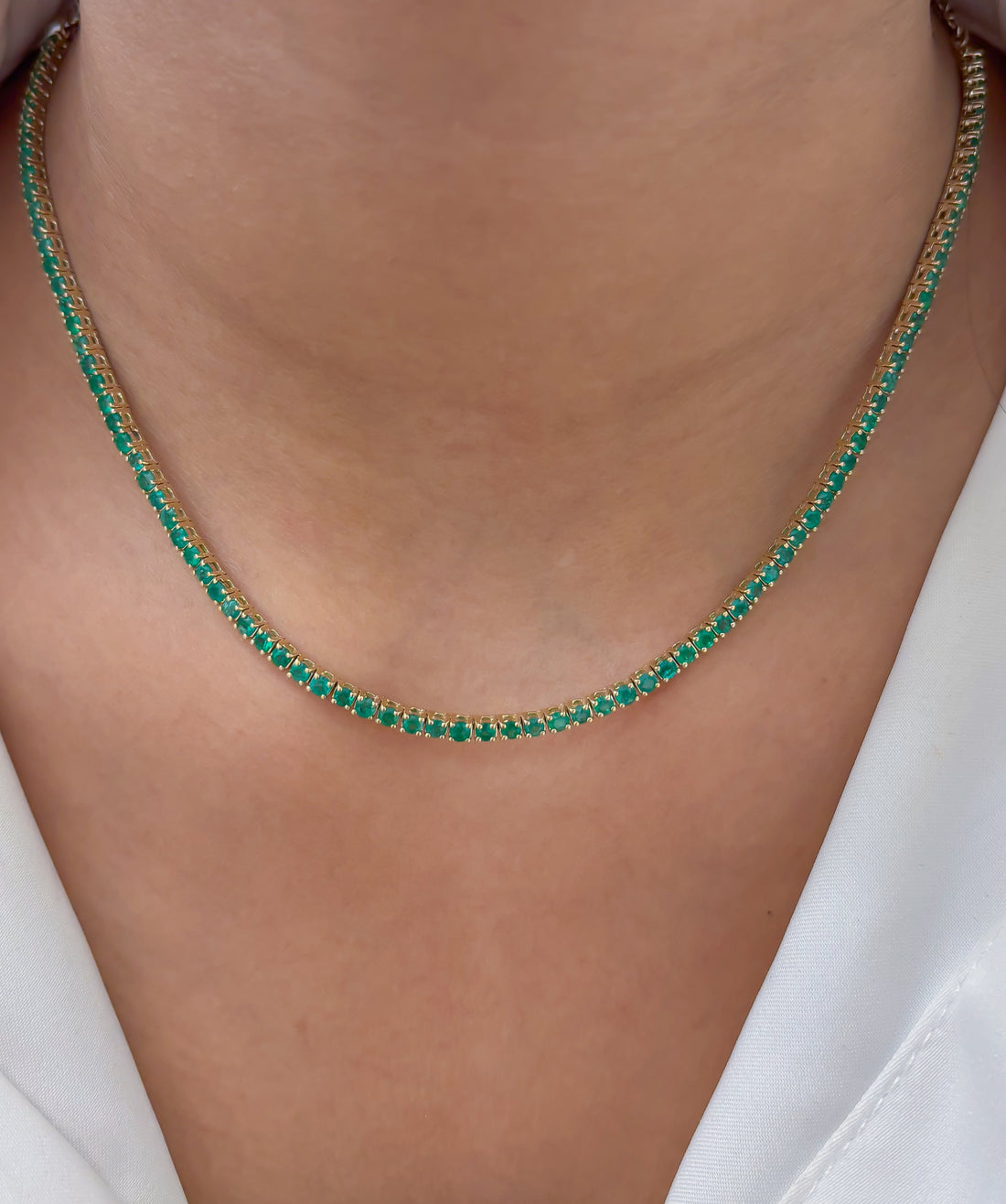JPNC-872/13832 Emerald Necklace | 14K