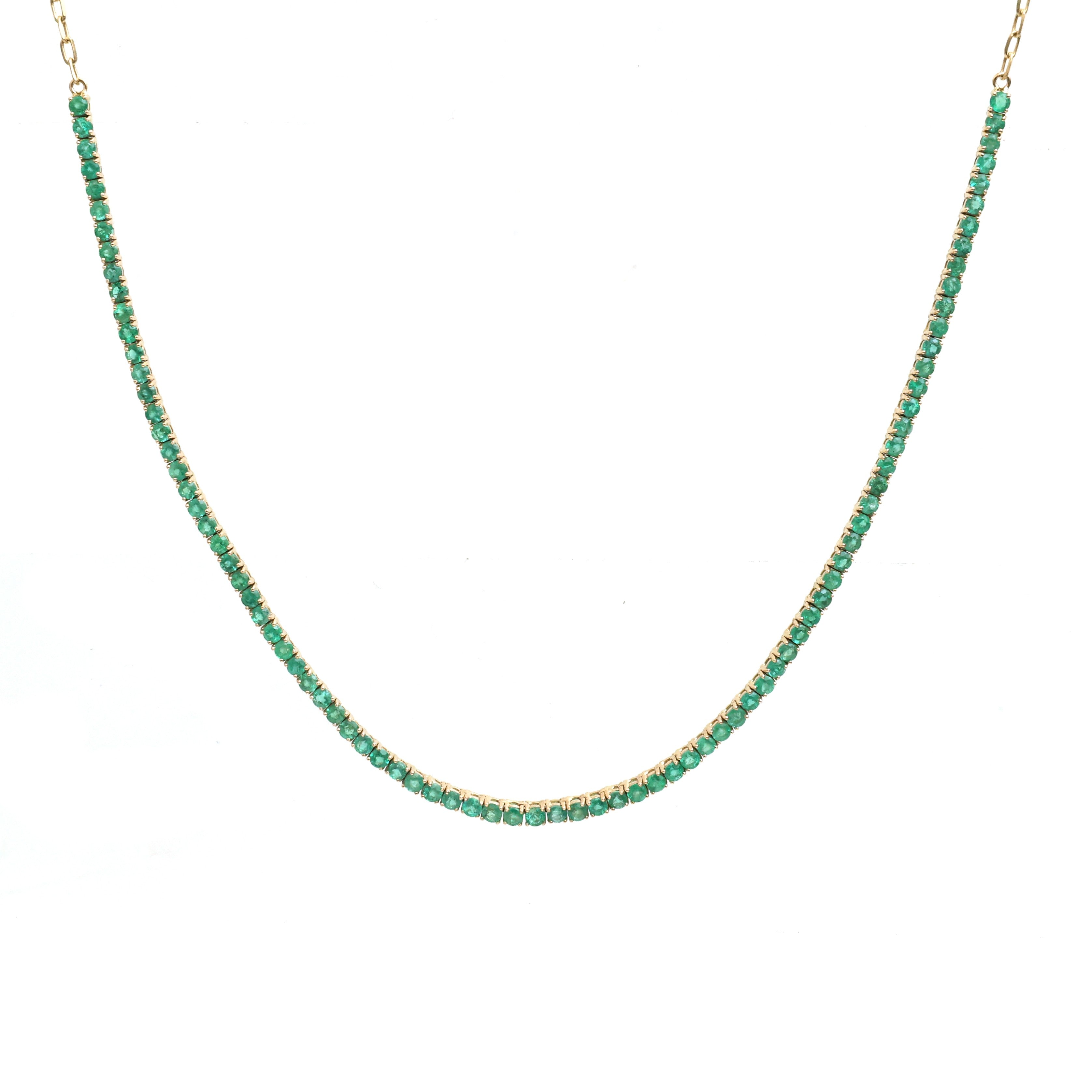 JPNC-872/13832 Emerald Necklace | 14K