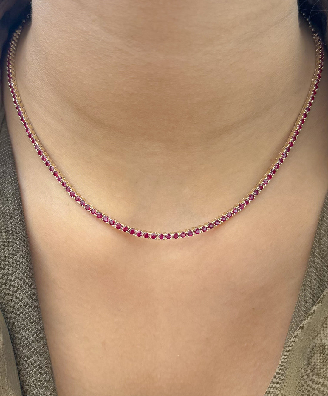 JPNC-874/13895 Ruby Necklace | 14K