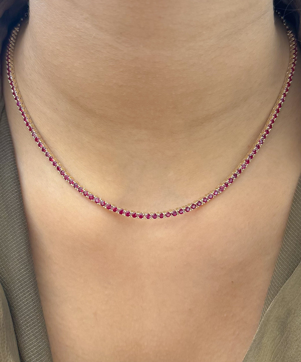 JPNC-874/13895 Ruby Necklace | 14K