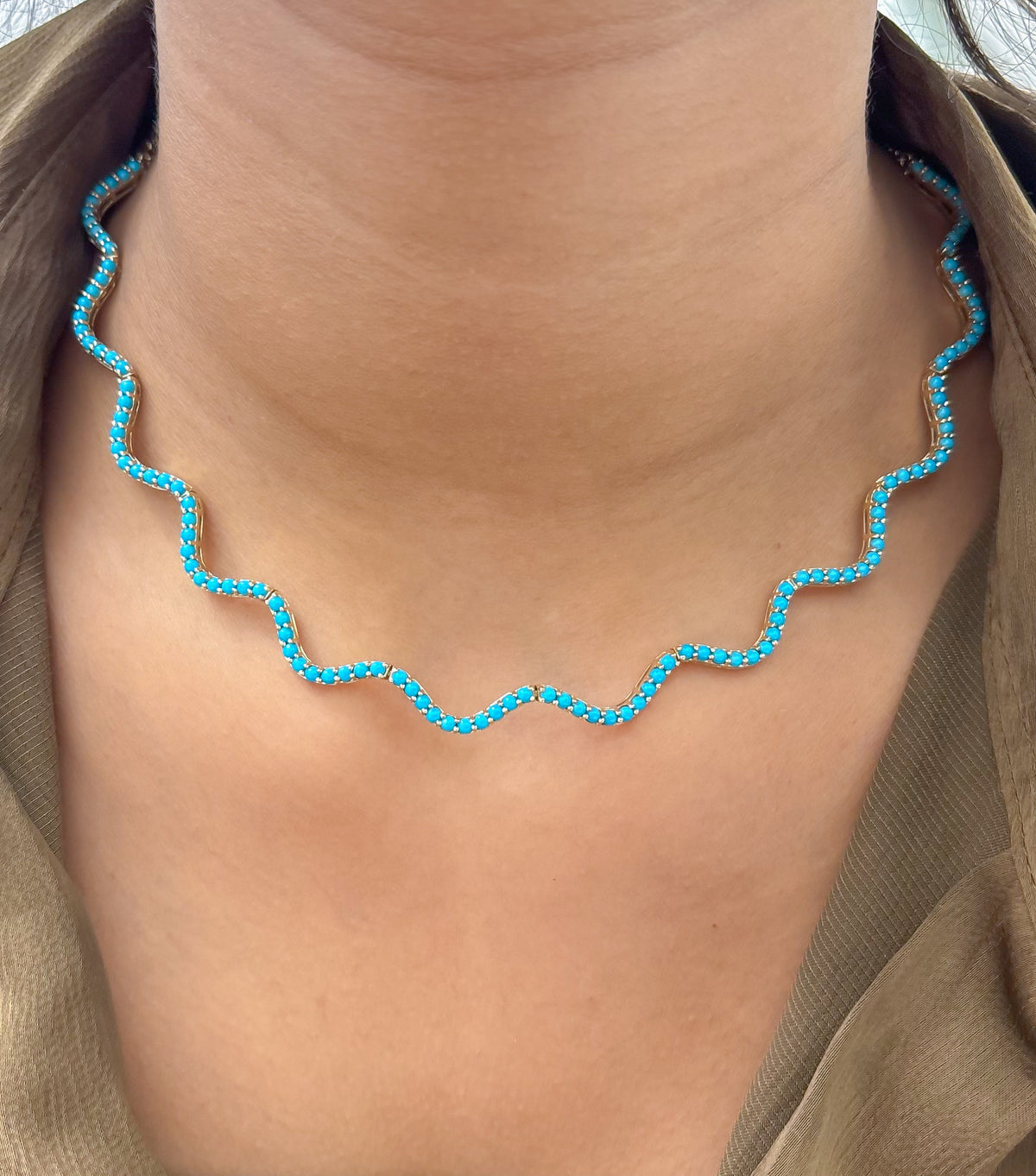 JPNC-877/13898 Turquoise Necklace | 14K