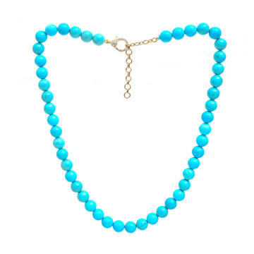 JPNC-882/13966 Turquoise Diamond Necklace | 14K
