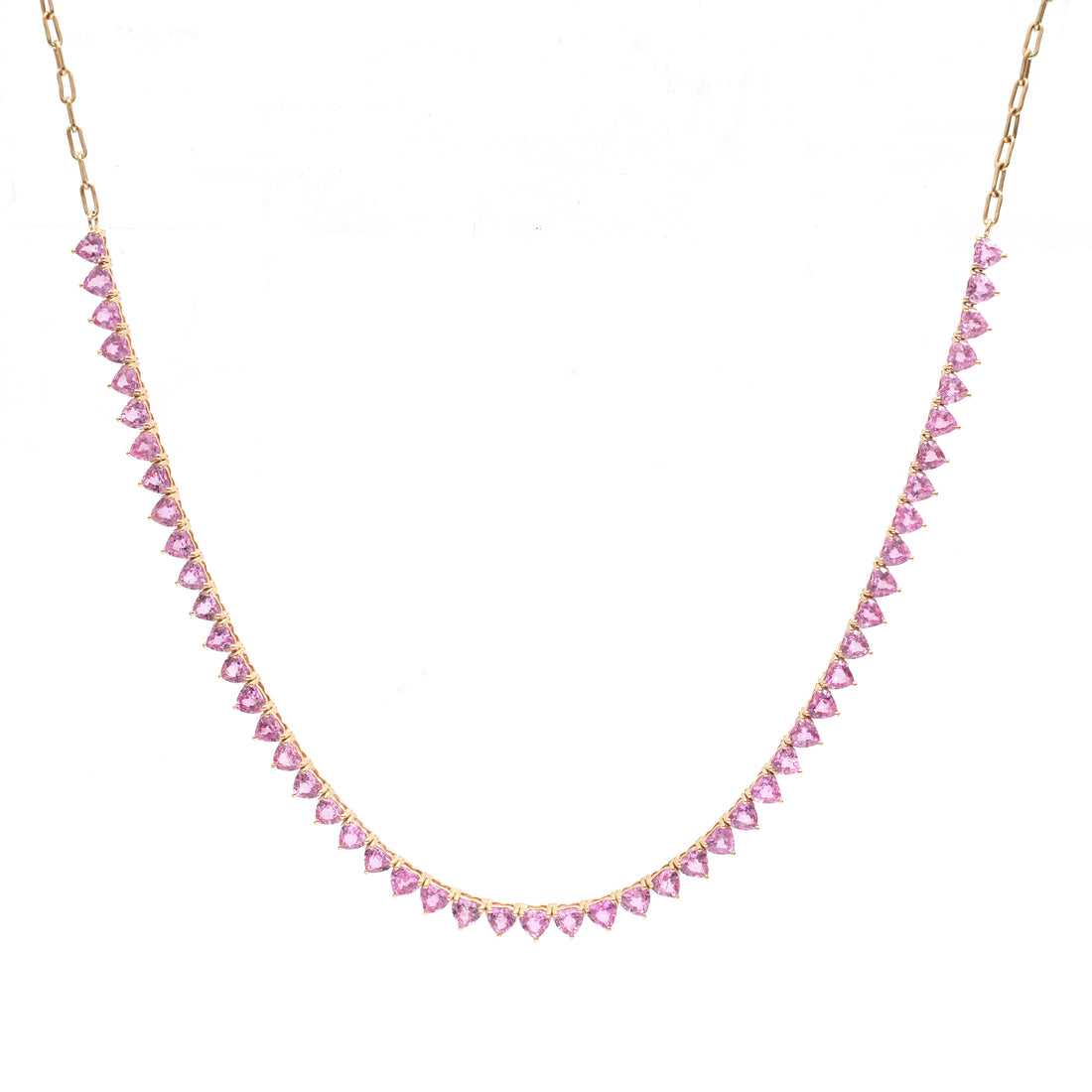 JPNC-883/13968 Pink Sapphire Necklace | 18K
