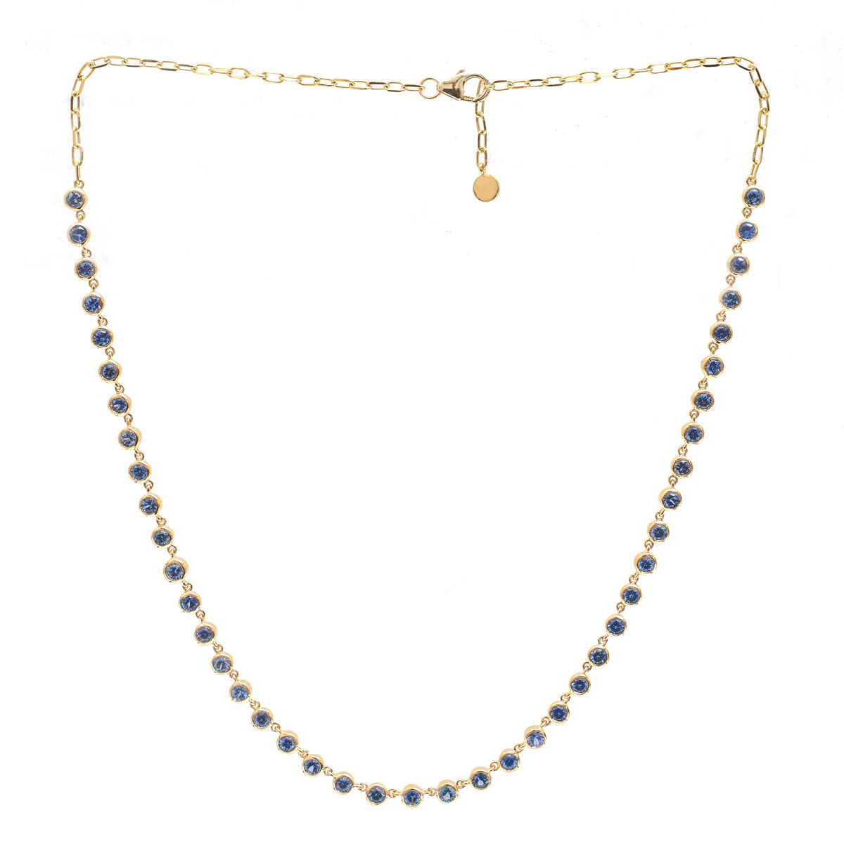 JPNC-884/13979 Blue Sapphire Necklace | 14K