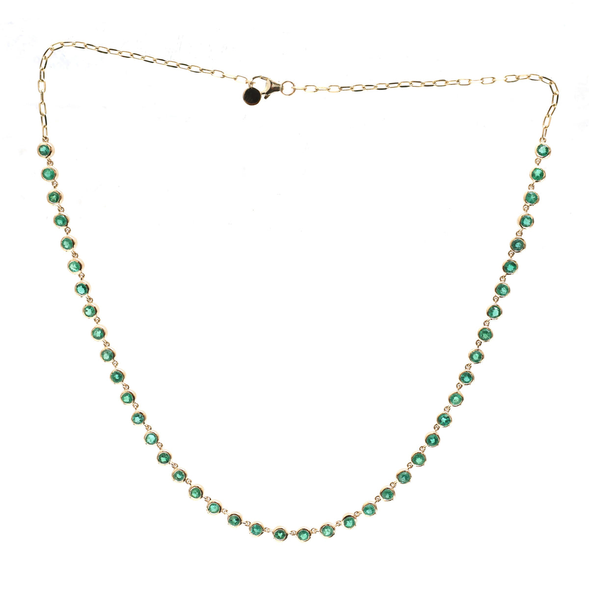 JPNC-885/13980 Emerald Necklace | 14K