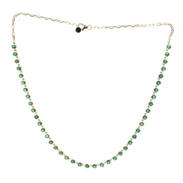 JPNC-885/13980 Emerald Necklace | 14K